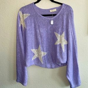 NWT Purple Star Sweater